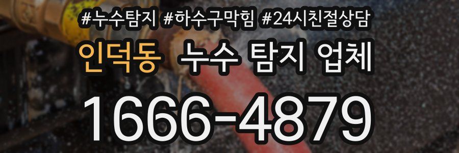 인덕동 누수 탐지 업체