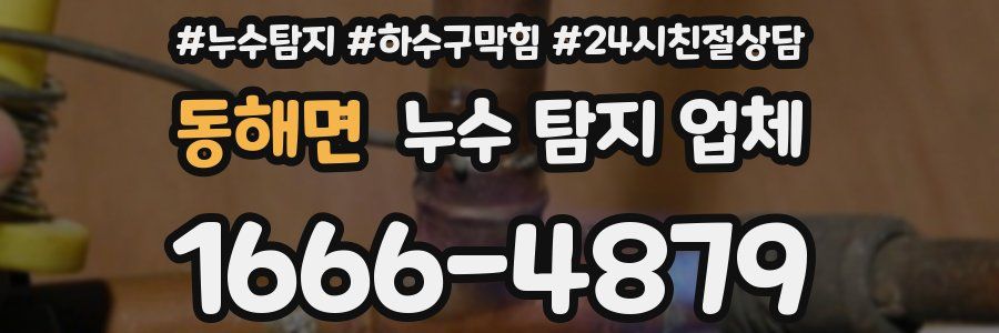 동해면 누수 탐지 업체