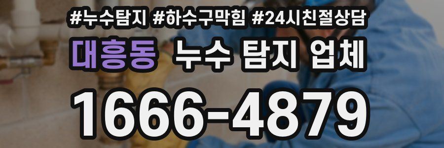 대흥동 누수 탐지 업체