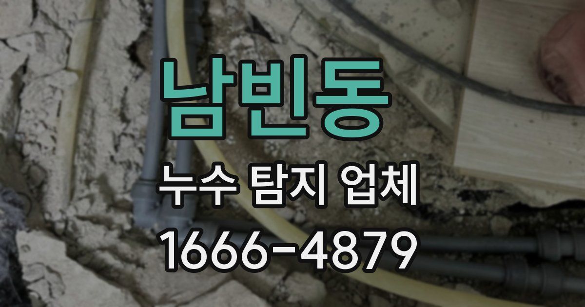 남빈동 누수 탐지 업체