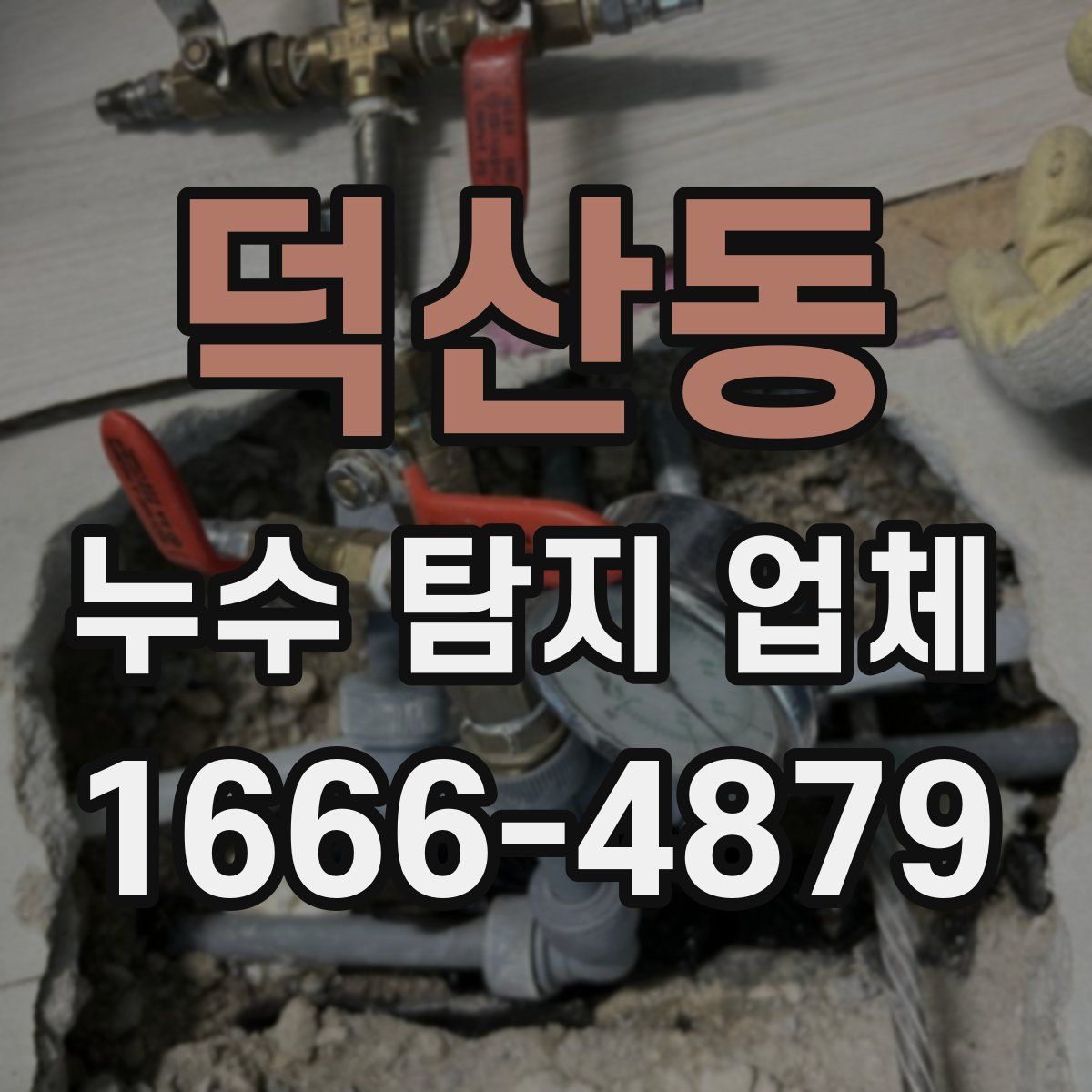 덕산동 누수 탐지 업체