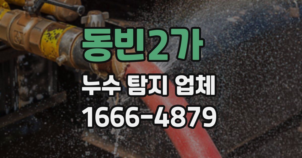 동빈2가 누수 탐지 업체