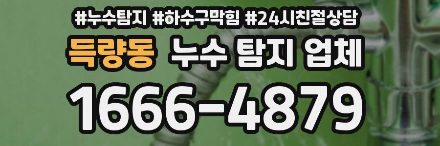 득량동 누수 탐지 업체