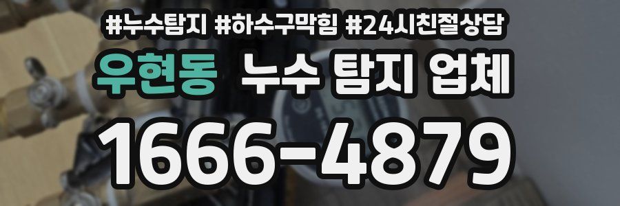 우현동 누수 탐지 업체
