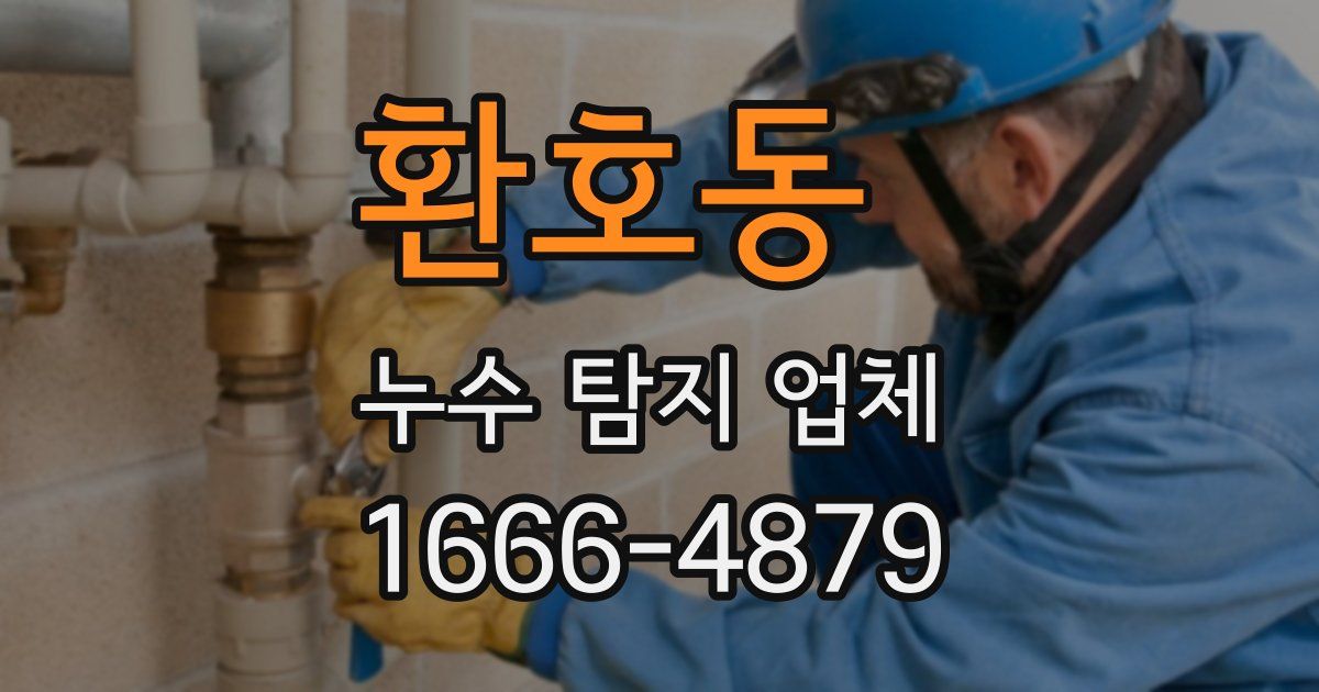 환호동 누수 탐지 업체