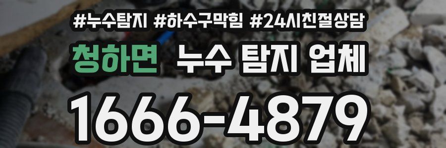 청하면 누수 탐지 업체