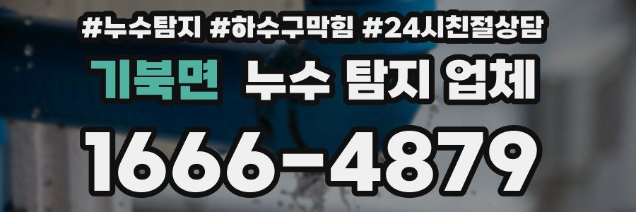 기북면 누수 탐지 업체