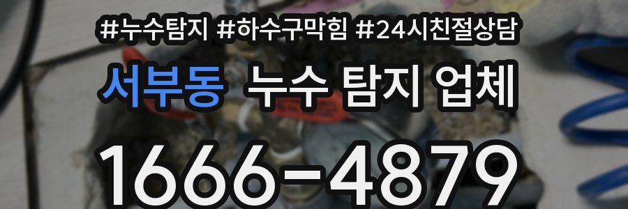 서부동 누수 탐지 업체