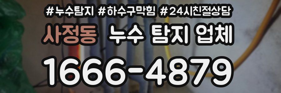 사정동 누수 탐지 업체
