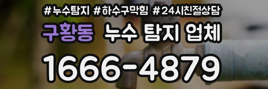 구황동 누수 탐지 업체