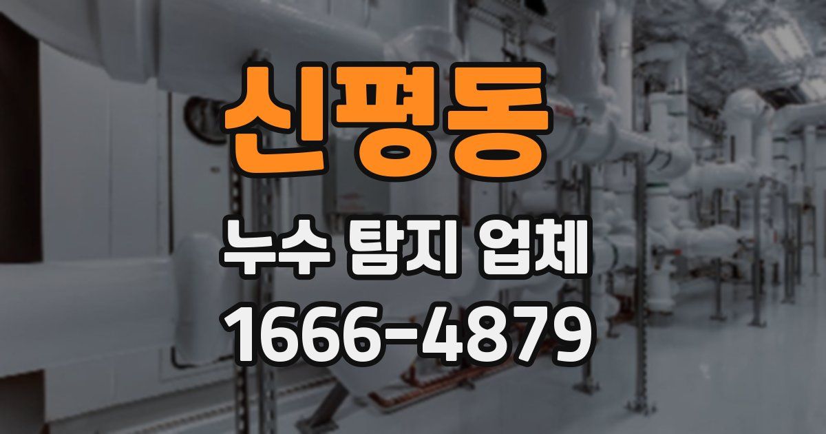 신평동 누수 탐지 업체