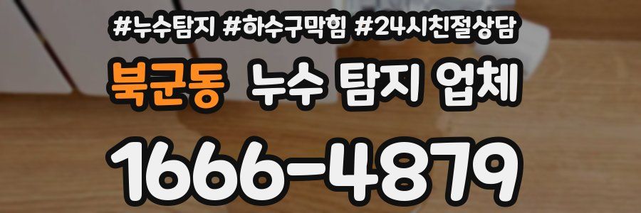 북군동 누수 탐지 업체
