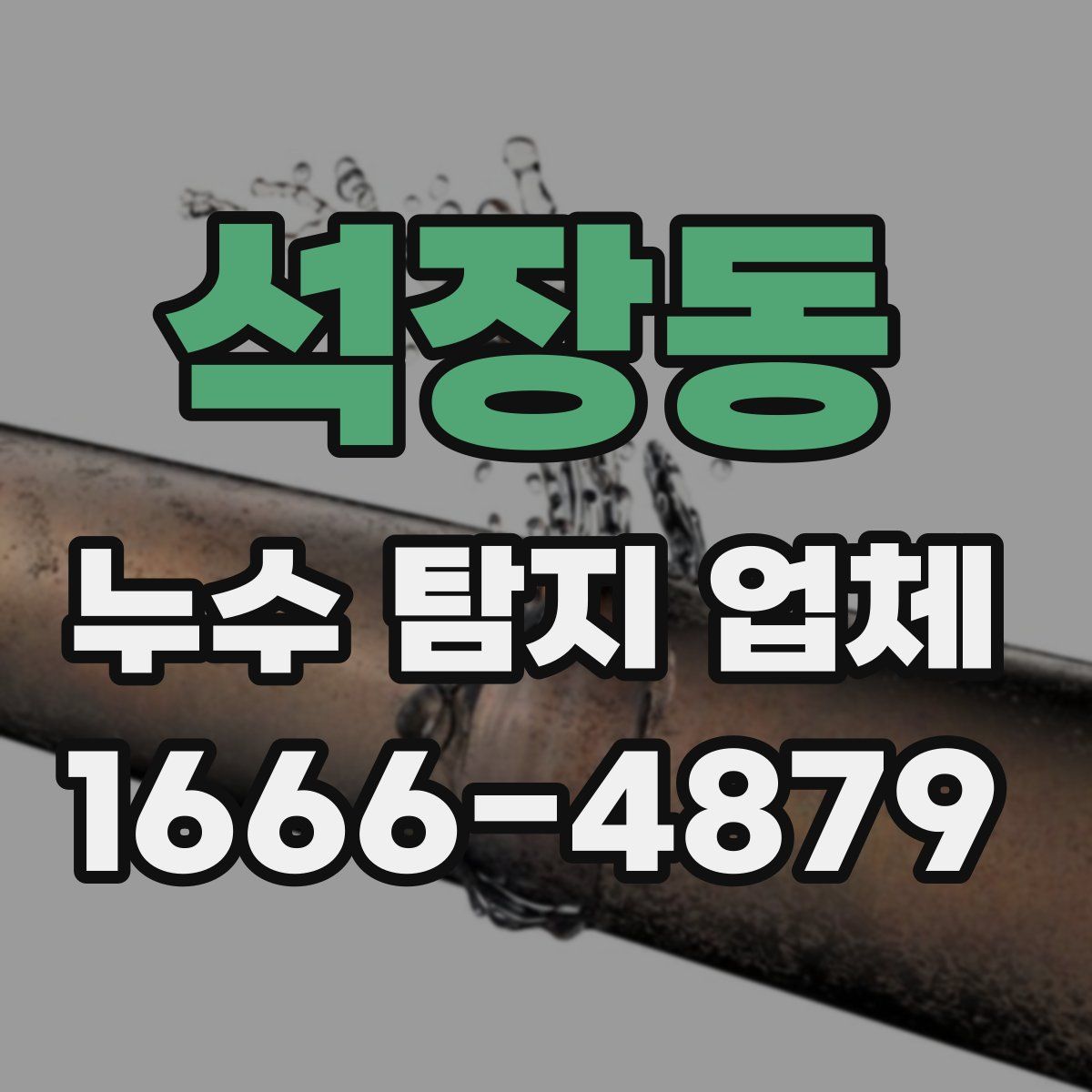 석장동 누수 탐지 업체