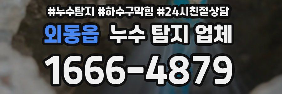 외동읍 누수 탐지 업체