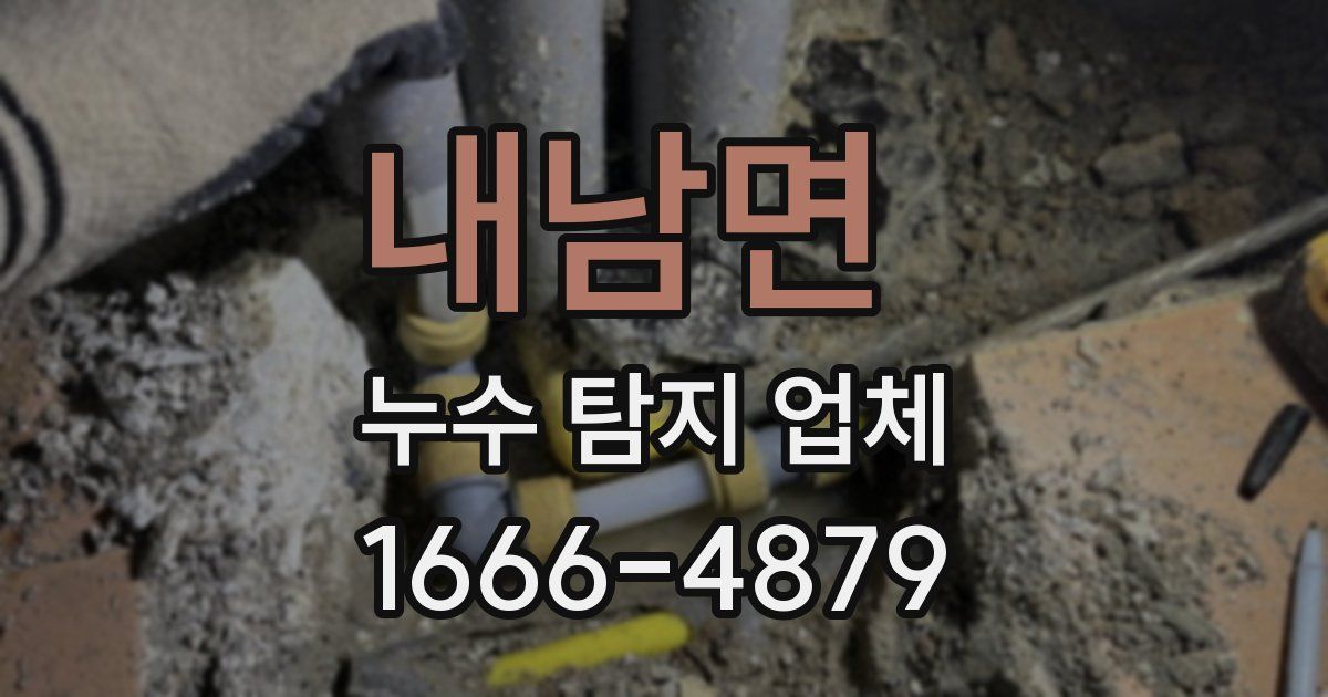 내남면 누수 탐지 업체