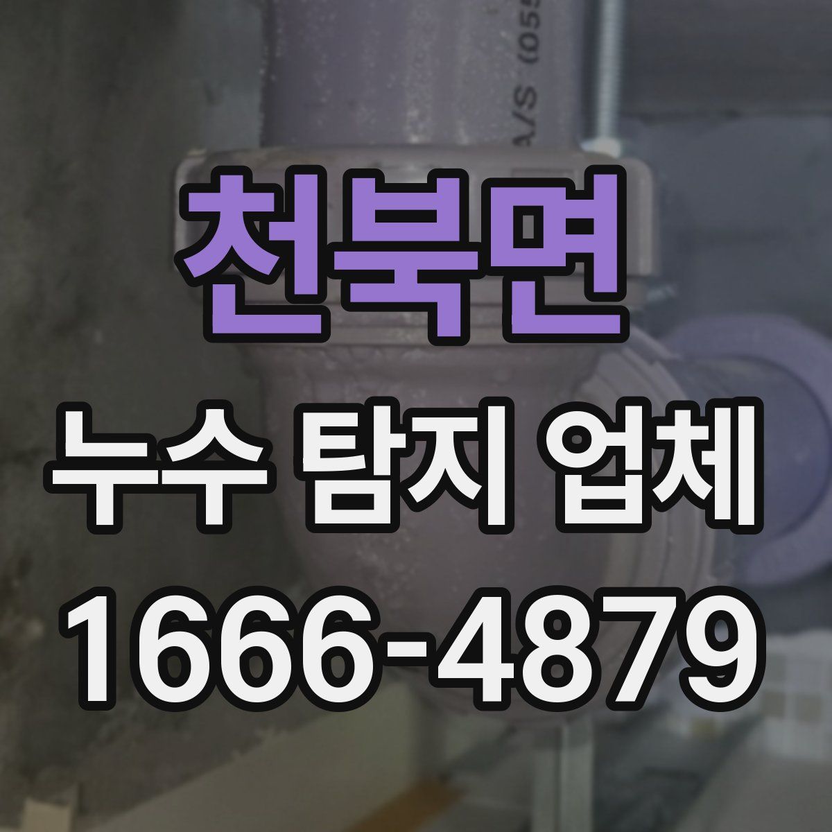 천북면 누수 탐지 업체