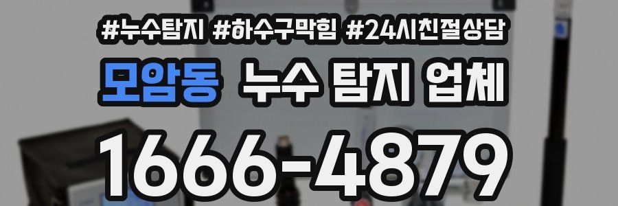 모암동 누수 탐지 업체