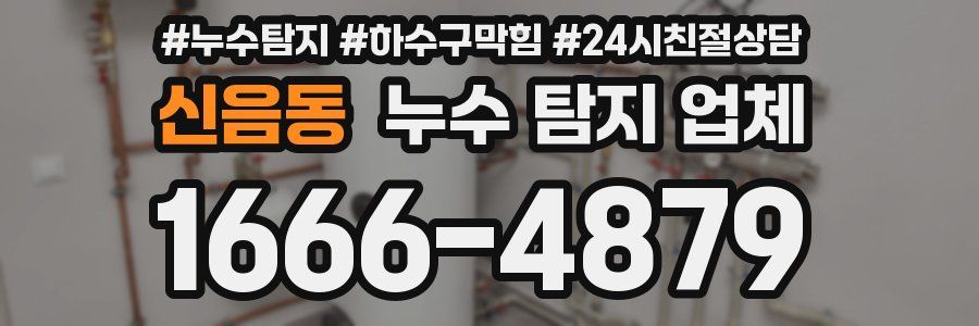 신음동 누수 탐지 업체