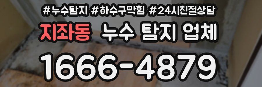 지좌동 누수 탐지 업체