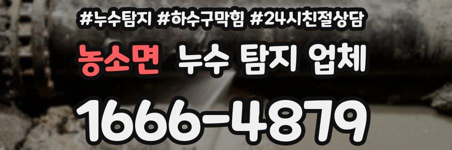 농소면 누수 탐지 업체