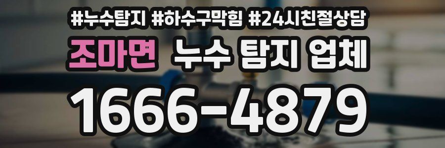 조마면 누수 탐지 업체