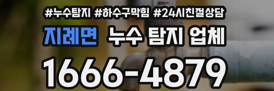 지례면 누수 탐지 업체
