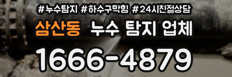 삼산동 누수 탐지 업체