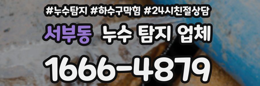 서부동 누수 탐지 업체