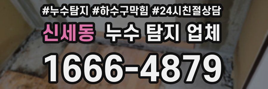 신세동 누수 탐지 업체