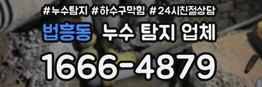 법흥동 누수 탐지 업체