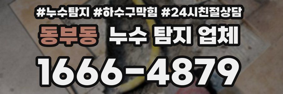 동부동 누수 탐지 업체