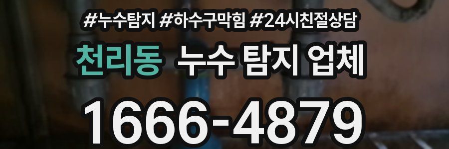 천리동 누수 탐지 업체