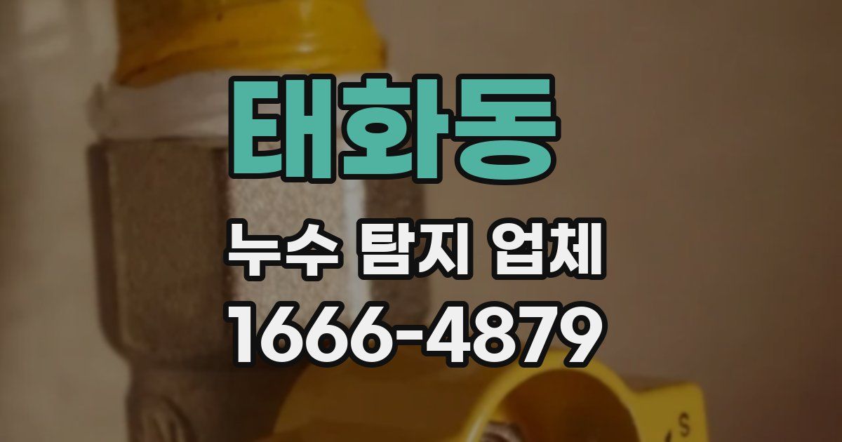 태화동 누수 탐지 업체