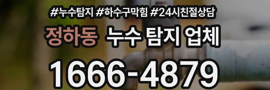 정하동 누수 탐지 업체