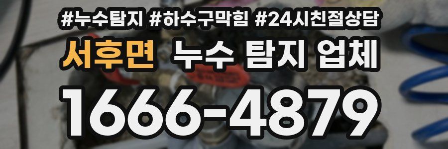 서후면 누수 탐지 업체