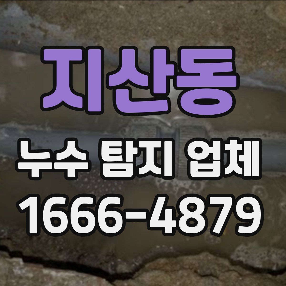 지산동 누수 탐지 업체