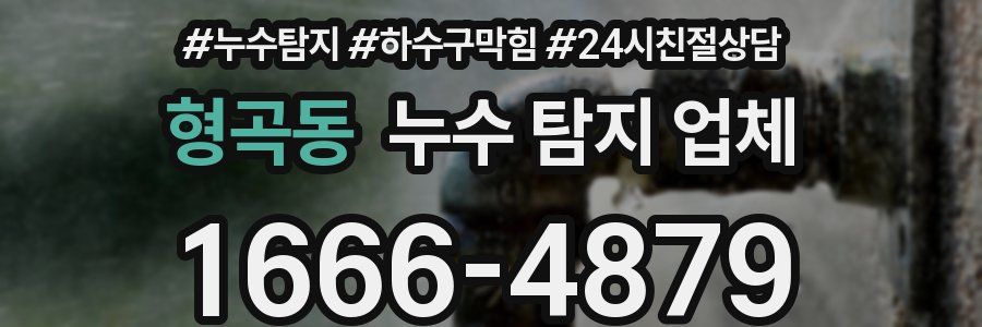 형곡동 누수 탐지 업체