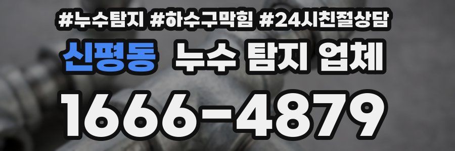 신평동 누수 탐지 업체