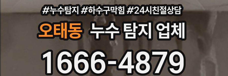 오태동 누수 탐지 업체