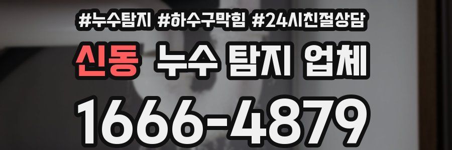신동 누수 탐지 업체