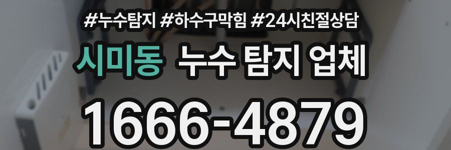 시미동 누수 탐지 업체