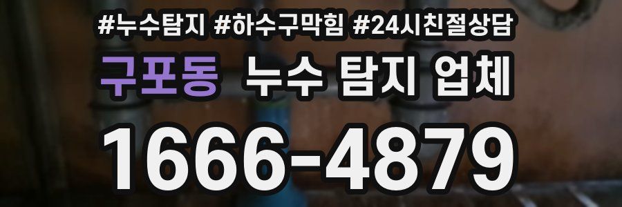 구포동 누수 탐지 업체