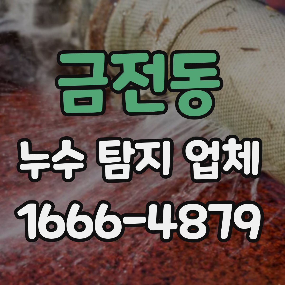 금전동 누수 탐지 업체
