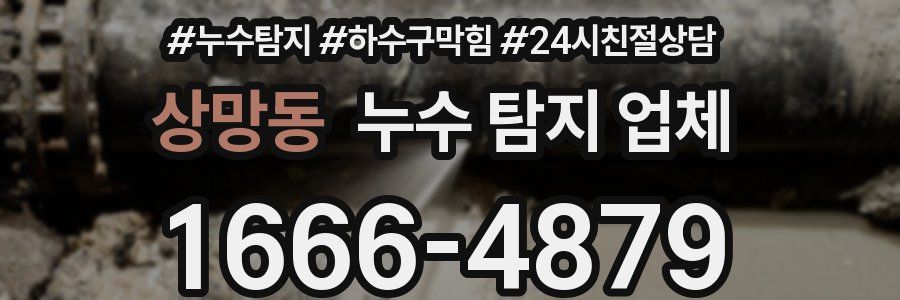 상망동 누수 탐지 업체