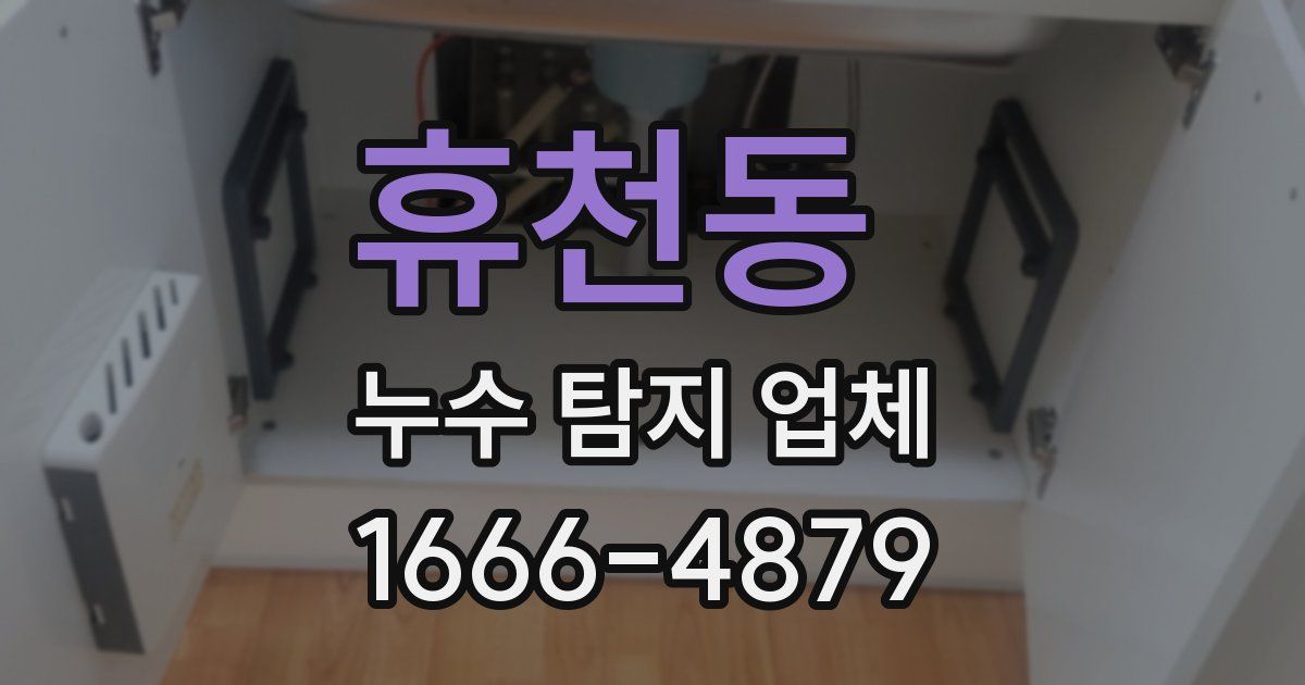 휴천동 누수 탐지 업체