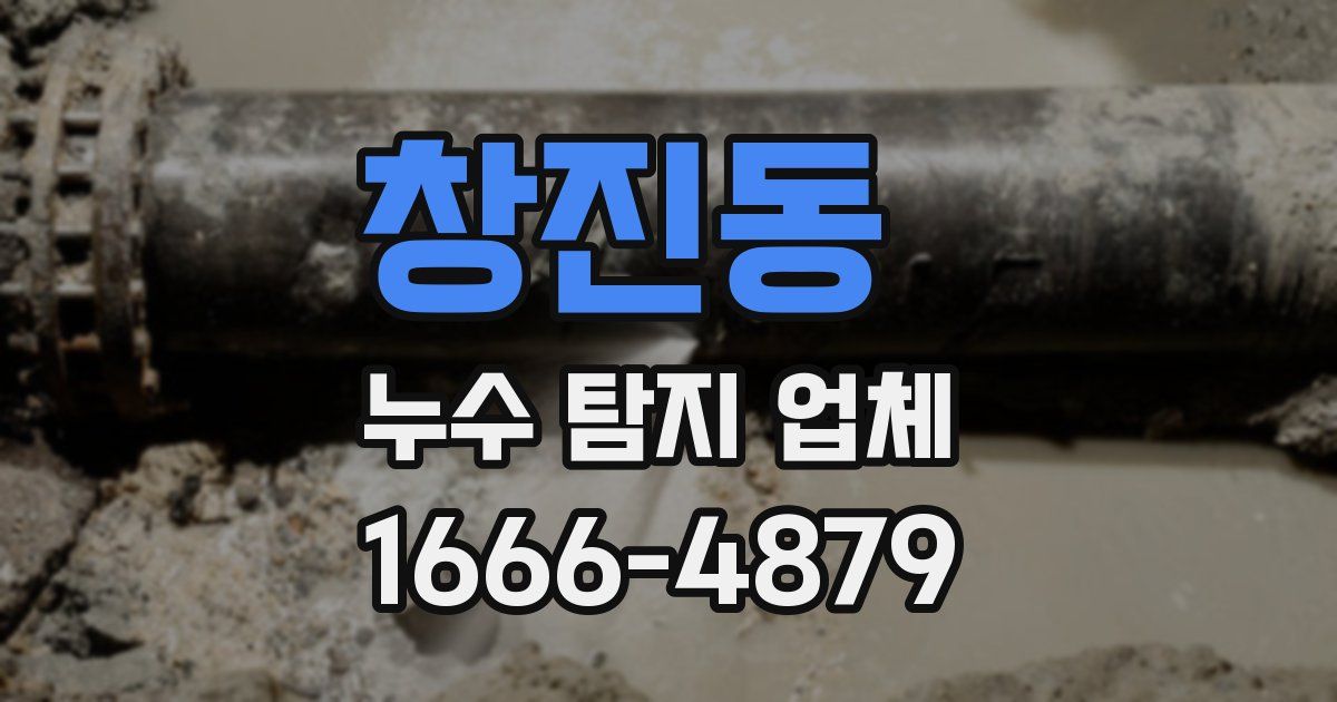 창진동 누수 탐지 업체