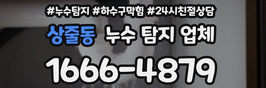 상줄동 누수 탐지 업체