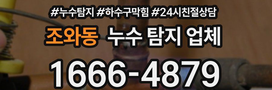 조와동 누수 탐지 업체