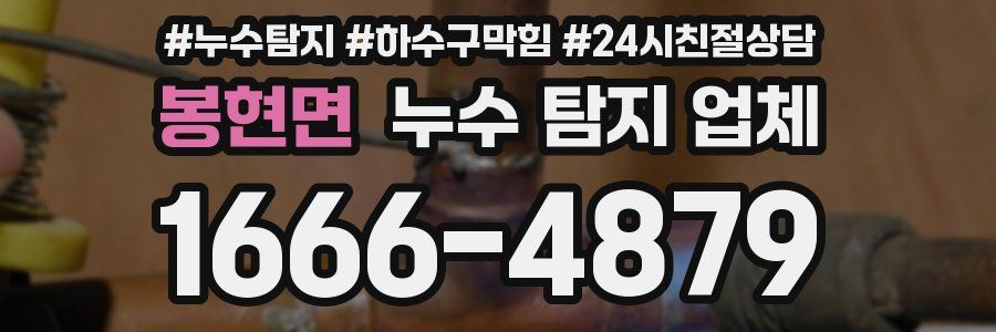 봉현면 누수 탐지 업체