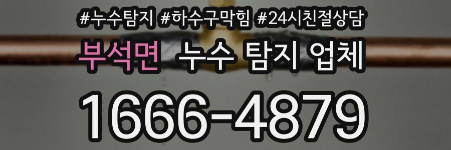 부석면 누수 탐지 업체